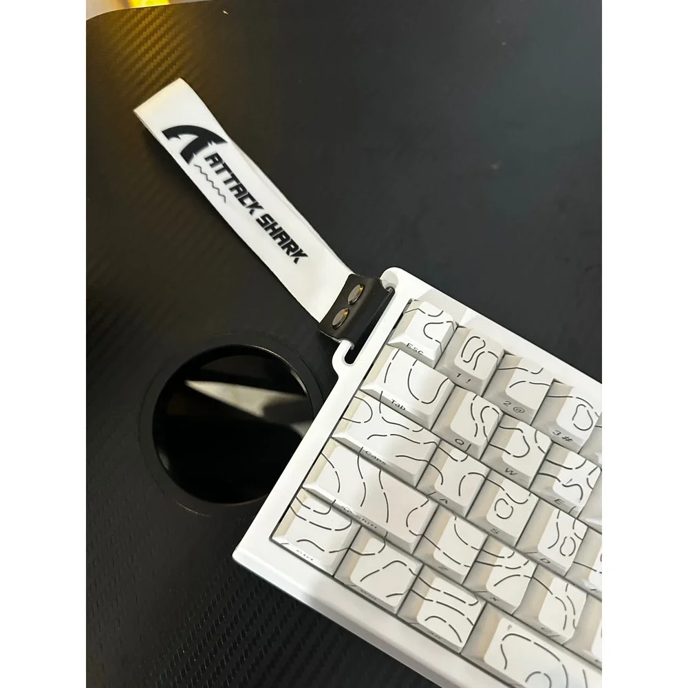 Attack Shark X68 HE RGB Wired Magnetic Switch Keyboard White Topographic 8000Hz